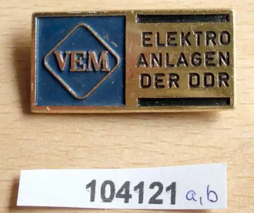 seltenes DDR Abzeichen VEM Elektro Anlagen der DDR