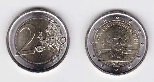 2 Euro Münze Italien Rita Levi-Montalcini 2024 Stgl. (162202)