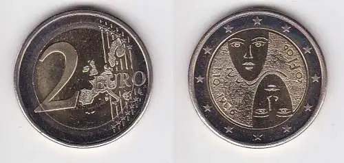 2 Euro Bi-Metall Münze Finnland Parlamentsreform 2006 Stempelglanz (163412)