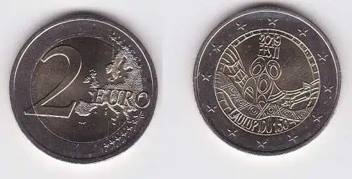 2 Euro Bi-Metall Münze Estland 2019 Liederfestival (162051)