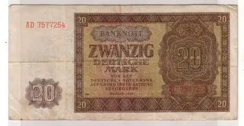 20 Mark Banknote DDR Deutsche Notenbank 1948