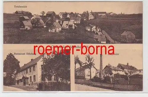 78208 Mehrbild Ak Conradsdorf bei Freiberg Restaurant Erholung, Erbgericht 1930