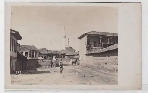 93584 AK Mazedonien (Skoplje?) - Straßenleben, Straßenansicht 1. Weltkrieg