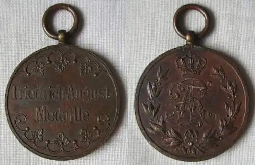 Sachsen Friedrich August Medaille Bronze (113546)