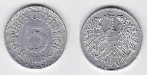 5 Schilling Aluminium Münze Österreich 1952 (116488)