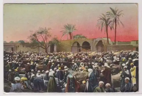 74283 Ak Ägypten Markt in Gizeh um 1910