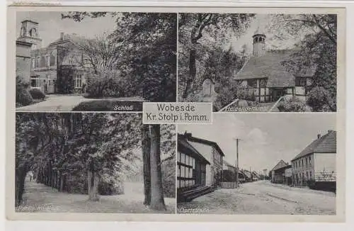 59681 Mehrbild Ak Wobesde Objazda in Pommern Kreis Stolp 1938