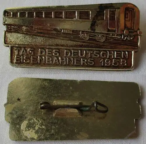 DDR Abzeichen Tag des deutschen Eisenbahners 1958 (142661)