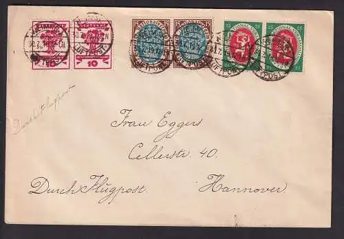 95266 Flugpost Brief Weimar Luftpost 30.7.1919