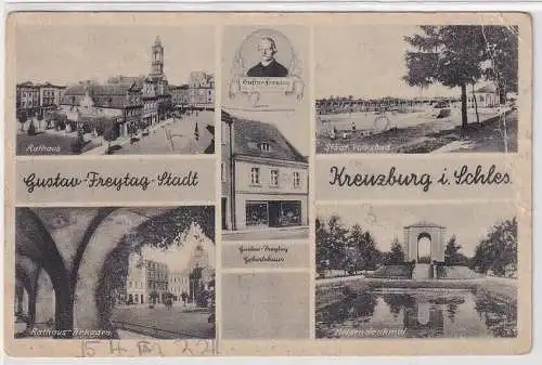 24749 Mehrbild Ak Gustav-Freytag-Stadt Kreuzburg i. Schlesien Kluczbork um 1940