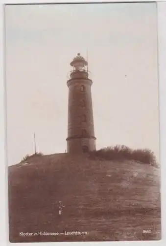 56722 Foto Ak Kloster auf Hiddensee Leuchtturm um 1940