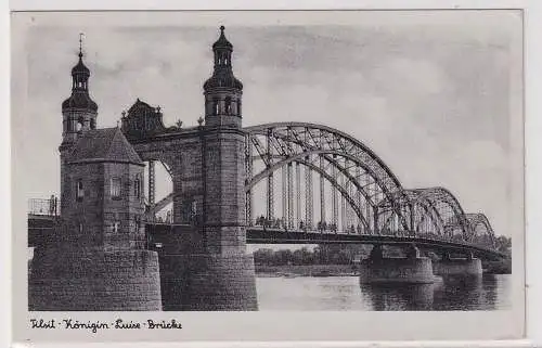 23858 Ak Tilsit Sowetsk Kaliningrad Ostpreußen Königin-Luise-Brücke 1944