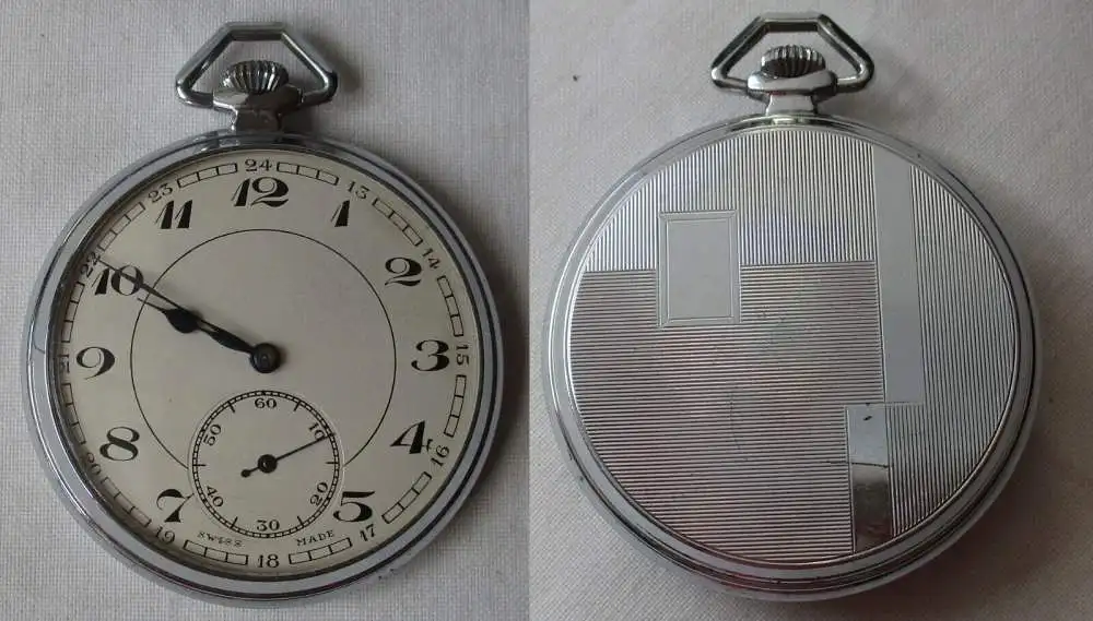 elegante Herren Taschenuhr Frackuhr Swiss Made (165520) 0