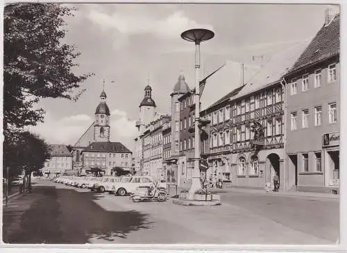 12109 Foto Ak Schmölln Bez. Leipzig Markt 1980