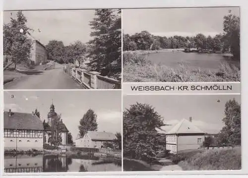 08366 Mehrbild Ak Weissbach Kr. Schmölln Konsum-Gaststätte usw. um 1970