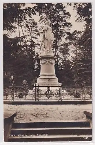 99957 Foto Ak Tilsit Sowetsk Kaliningrad Königin Luise Denkmal  1935