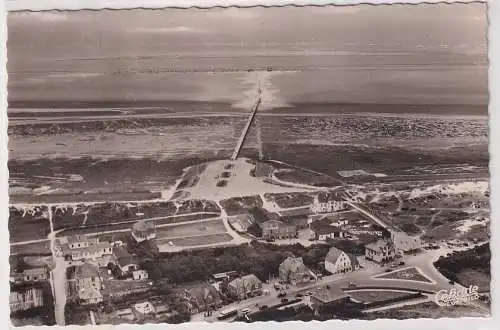 08400 Foto Ak Nordseeheilbad Sankt Peter-Ording Fliegeraufnahme 1956