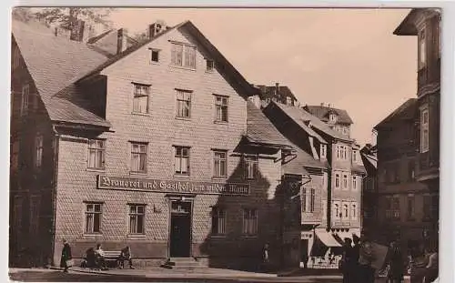 48432 Foto Ak Lauscha (Thür.) HOGaststätte "Zum wilden Mann" 1962