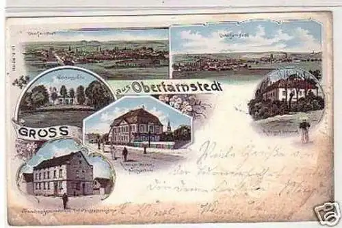 32234 Ak Lithografie Gruss aus Oberfarnstedt 1899