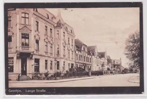 87756 Feldpost Ak Genthin Lange Strasse 1918