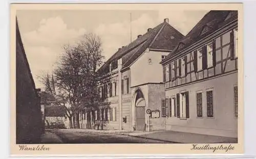 91101 Ak Wanzleben Kneitlingstrasse um 1940