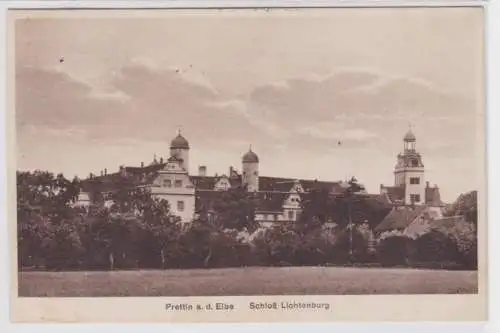 37352 Ak Prettin an der Elbe - Blick auf Schloss Lichtenburg um 1930