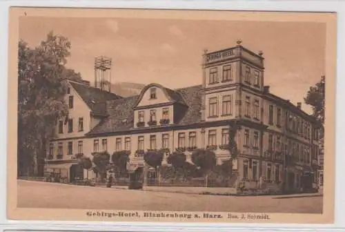 95189 Ak Blick auf das Gebirgs-Hotel in Blankenburg am Harz 1921