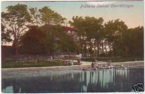 19230 Ak Früheres Seebad Oberröblingen 1922