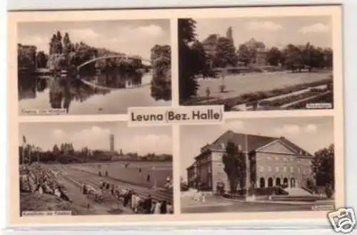 07236 Mehrbild Ak Leuna (Bezirk Halle) 1963