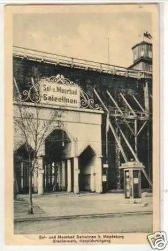 35029 Ak Salzelmen bei Magdeburg Gradierwerk 1930