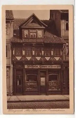 02375 Ak Wernigerode altes Haus in der Breitenstraße