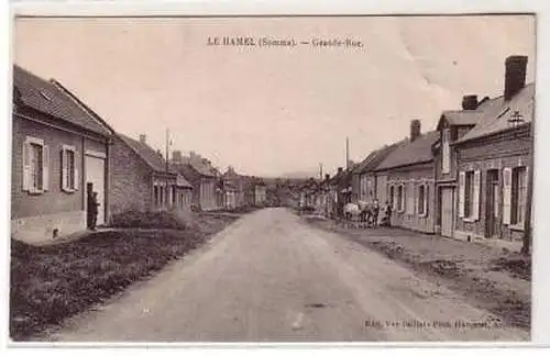 45248 Ak Le Hamel (Somme) Grande Rue um 1915