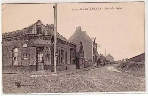 45210 Ak Bully Grenay (France) Route des Brebis um 1915