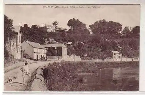 45268 Ak Charleville Velair Sous les Roches Coq Chantant