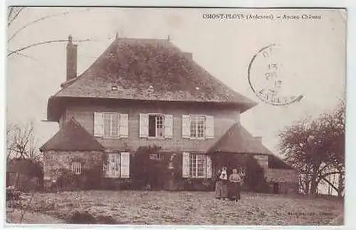 45614 Ak Omont Ploys (Ardennes) Ancien Chateau 1913