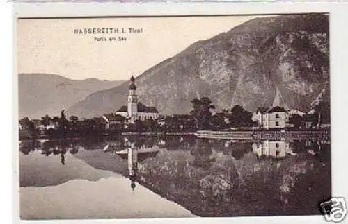 31210 FeldpostAk Nassereith in Tirol Partie am See 1916