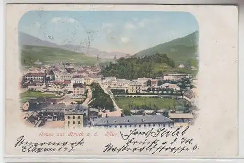 07457 Ak Gruss aus Bruck an der Mur Totalansicht 1903