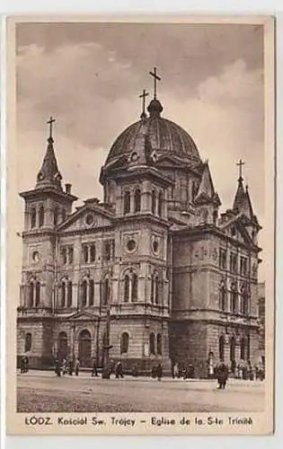 15845 Ak Lodz Kirche der Heiligen Dreifaltigkeit 1939