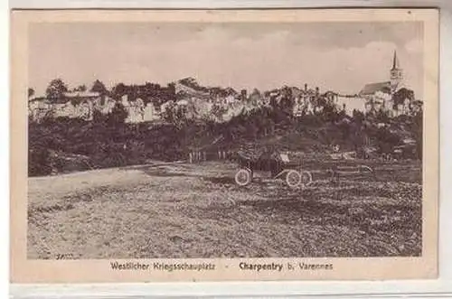 55109 Feldpost Ak Westlicher Kriegsschauplatz Charpentry bei Varennes 1915