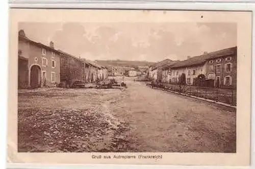 54759 Ak Gruß aus Autrepierre Frankreich France Strassenansicht 1916