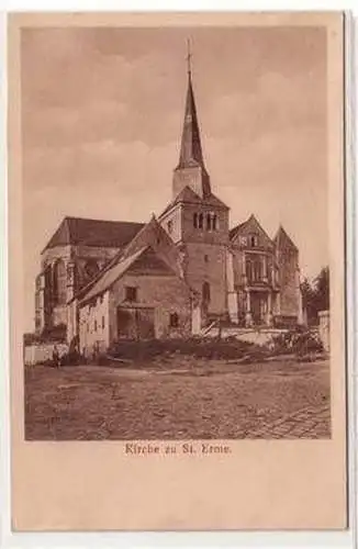 54525 Ak Kirche zu St. Erme Frankreich France um 1920