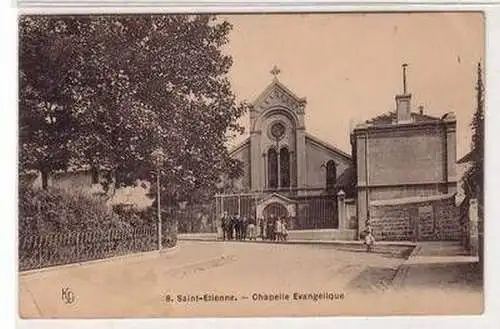 55332 Ak Saint Etienne Frankreich France Chapelle Evangelique 1915