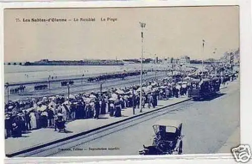 19270 Ak Les Sables d´Olonne Le Remblai la Plage um1920