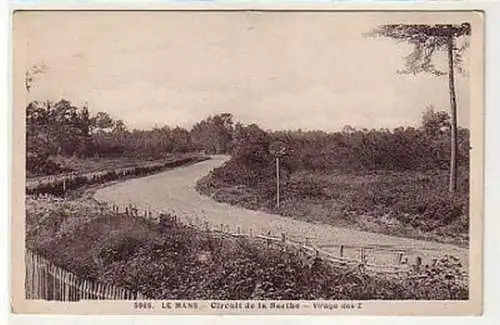 34669 Ak Le Mans Circuit de la Sarthe um 1940