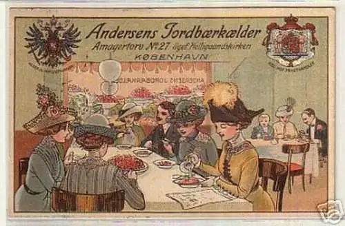 01203 Ak Kobenhagen Andersens Konditorei 1914