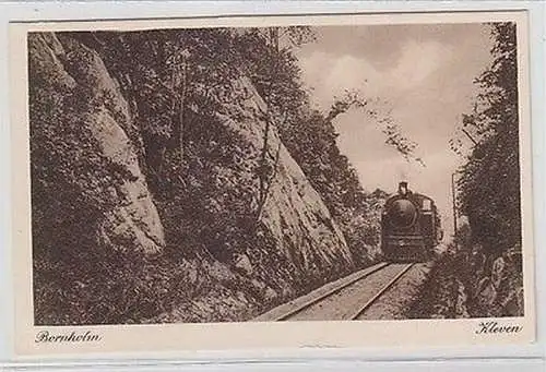 63198 Ak Bornholm Kleven Dampflokomotive um 1910