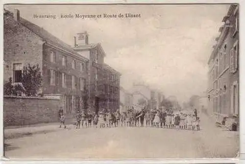 45521 Ak Beauraing Ecole Moyenne et Route de Dinant1914