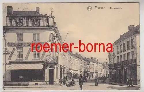 81200 Feldpost Ak Meenen Menen Menin Bruggestraat 1915