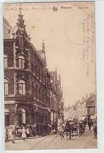 45341 Feldpost Ak Meenen Belgien Yperstraat 1916