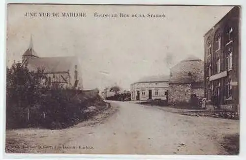 45400 Ak Une Vue de Marloie Belgien 1914